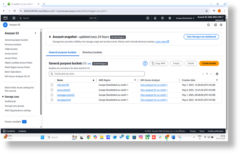 S3 Service Dashboard
