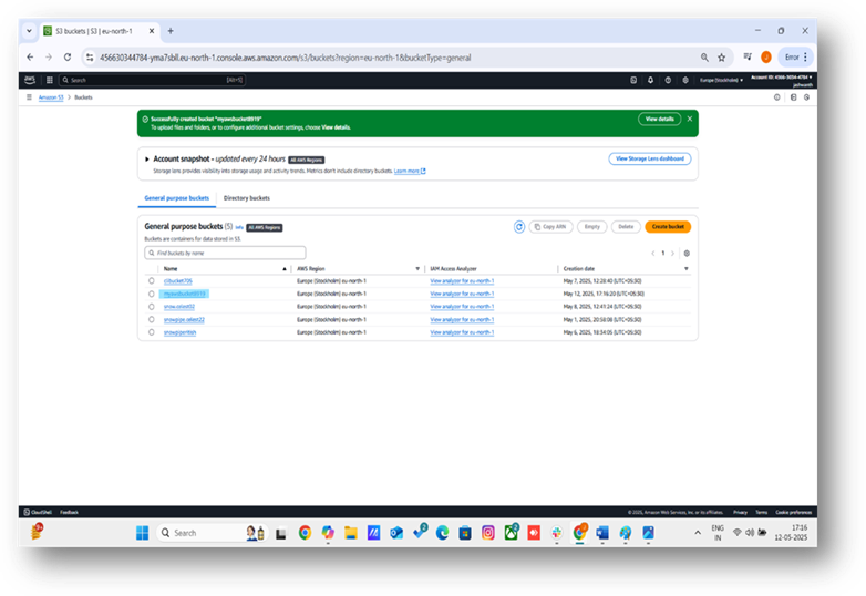 S3 Service Dashboard