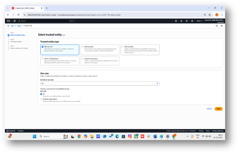 S3 Service Dashboard