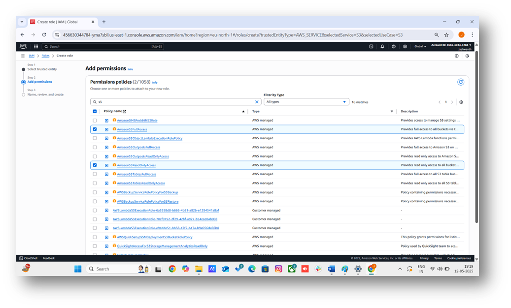 S3 Service Dashboard